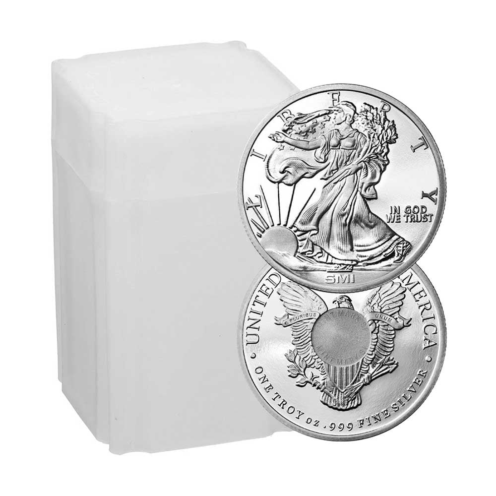 THE SUNSHINE MINT Lot of 20 - 1 Troy oz Sunshine Mint Walking Liberty .999 Silver Round Mint Mark SI