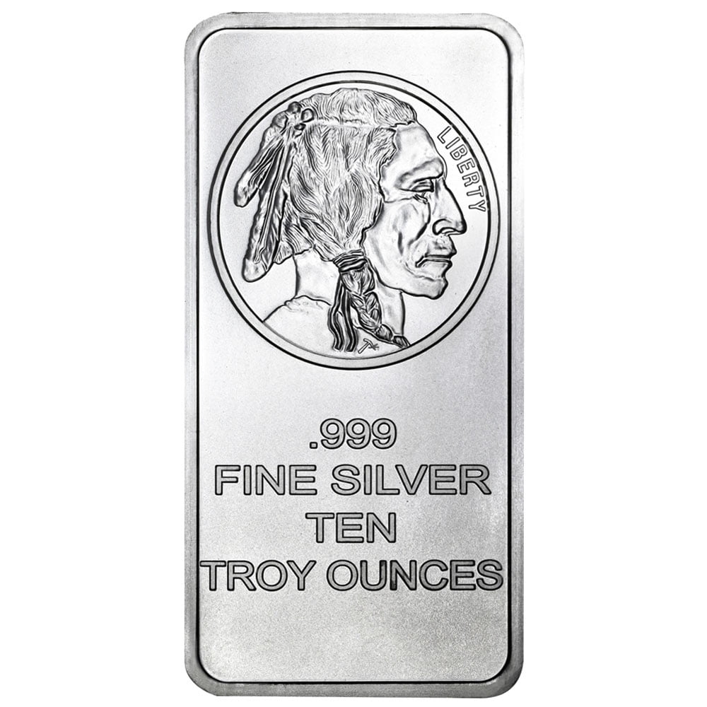 SILVERTOWNE MINT Lot of 20 - 10 Troy oz Buffalo .999 Fine Silver Bar Sealed