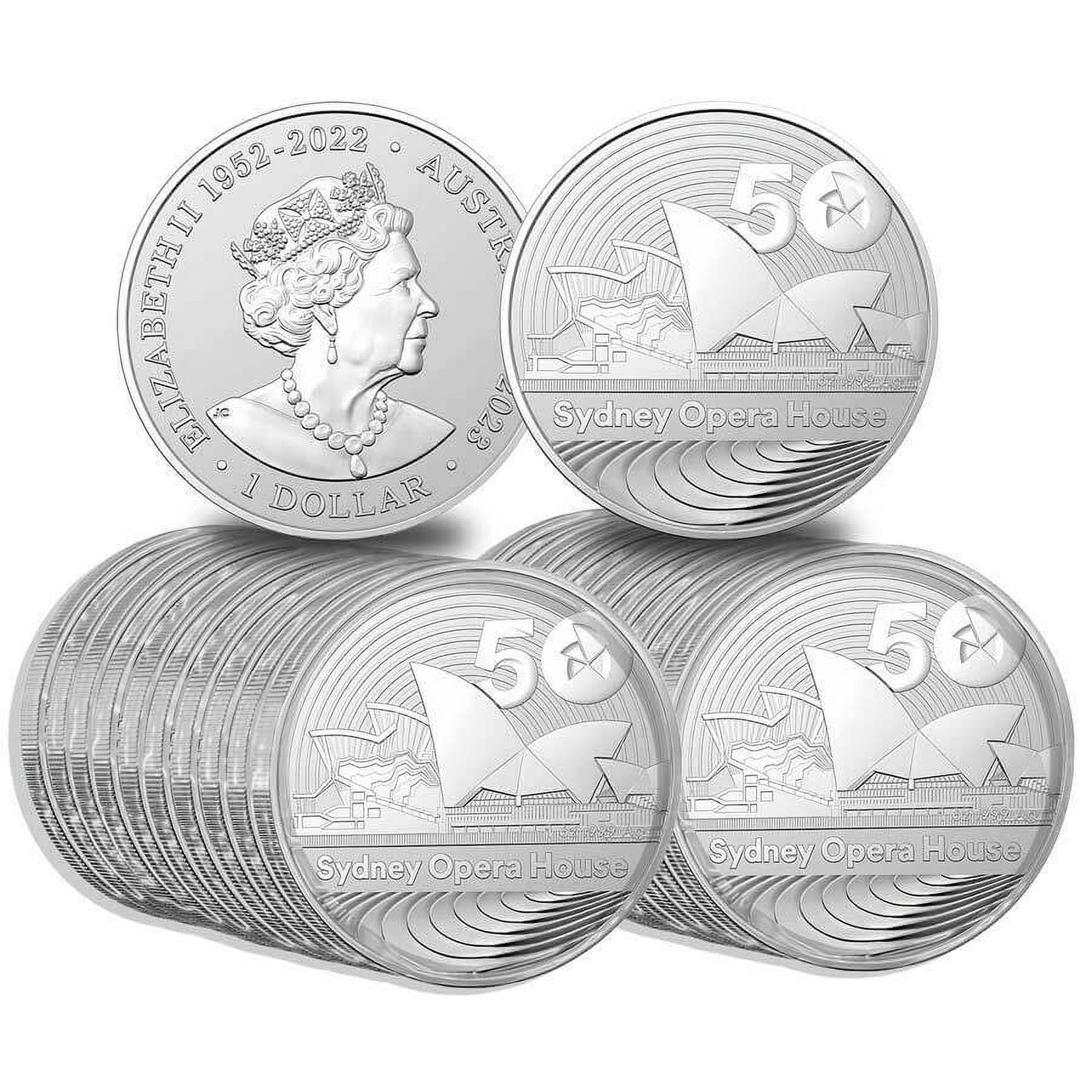 Lot of 20 - 2023 1 oz Silver Sydney Opera House 50th Ann. Coin BU Royal Australian Mint