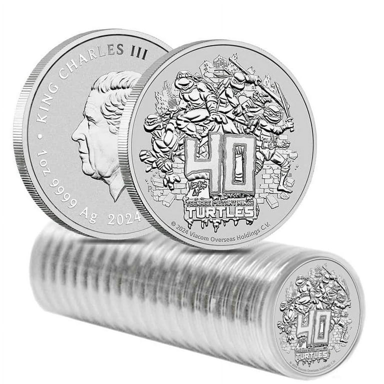 Lot of 20 - 2024 1 oz Tuvalu Teenage Mutant Ninja Turtles