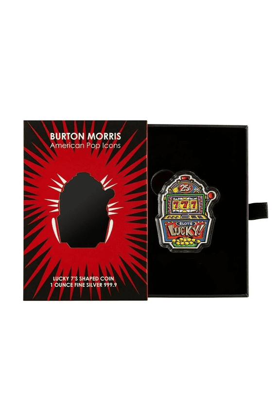 (Lot of 20) 2024 Pamp Burton Morris Lucky 7's Slot Machine 1 oz Silver Coin