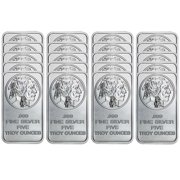 Lot of 20 - 5 Troy oz Buffalo .999 Fine Silver Bar Sealed