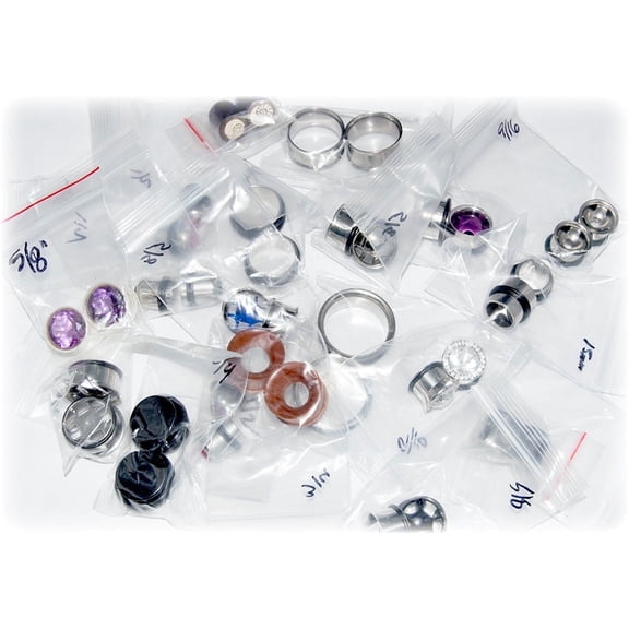 Lot of 20 Ear Plugs Large Gauge (7/16" - 1" inch) Assorted Designs
