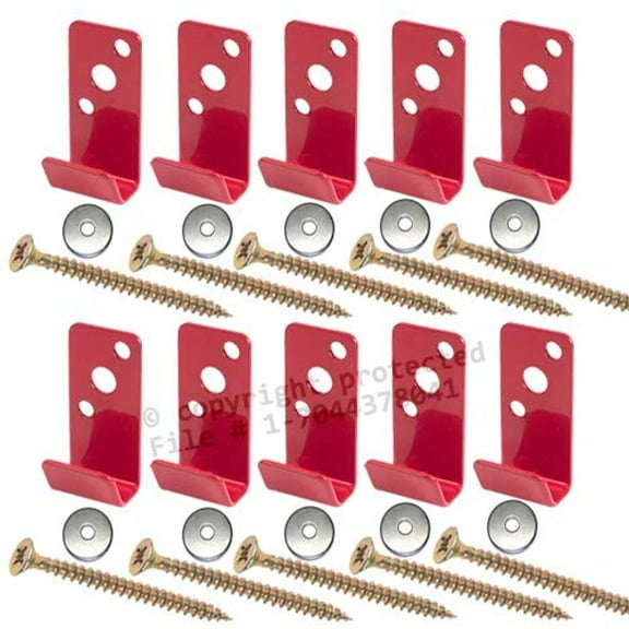 (Lot of 20) Fire Extinguisher Bracket, Wall Hook, Mount, Hanger, for 2 1/2 gal. Stainless Steel Water Pressure, Old Brass Extg. etc