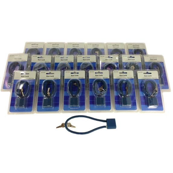 Lot of 20 Gun Lock Trigger Cable Pistol Shotgun Rifle Child Safety Steel Cable