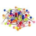 thumbnail image 1 of Lot of 20 Mixed GLOW-IN-THE-DARK  Barbells  - U.S. Seller 14G 5/8", 1 of 2