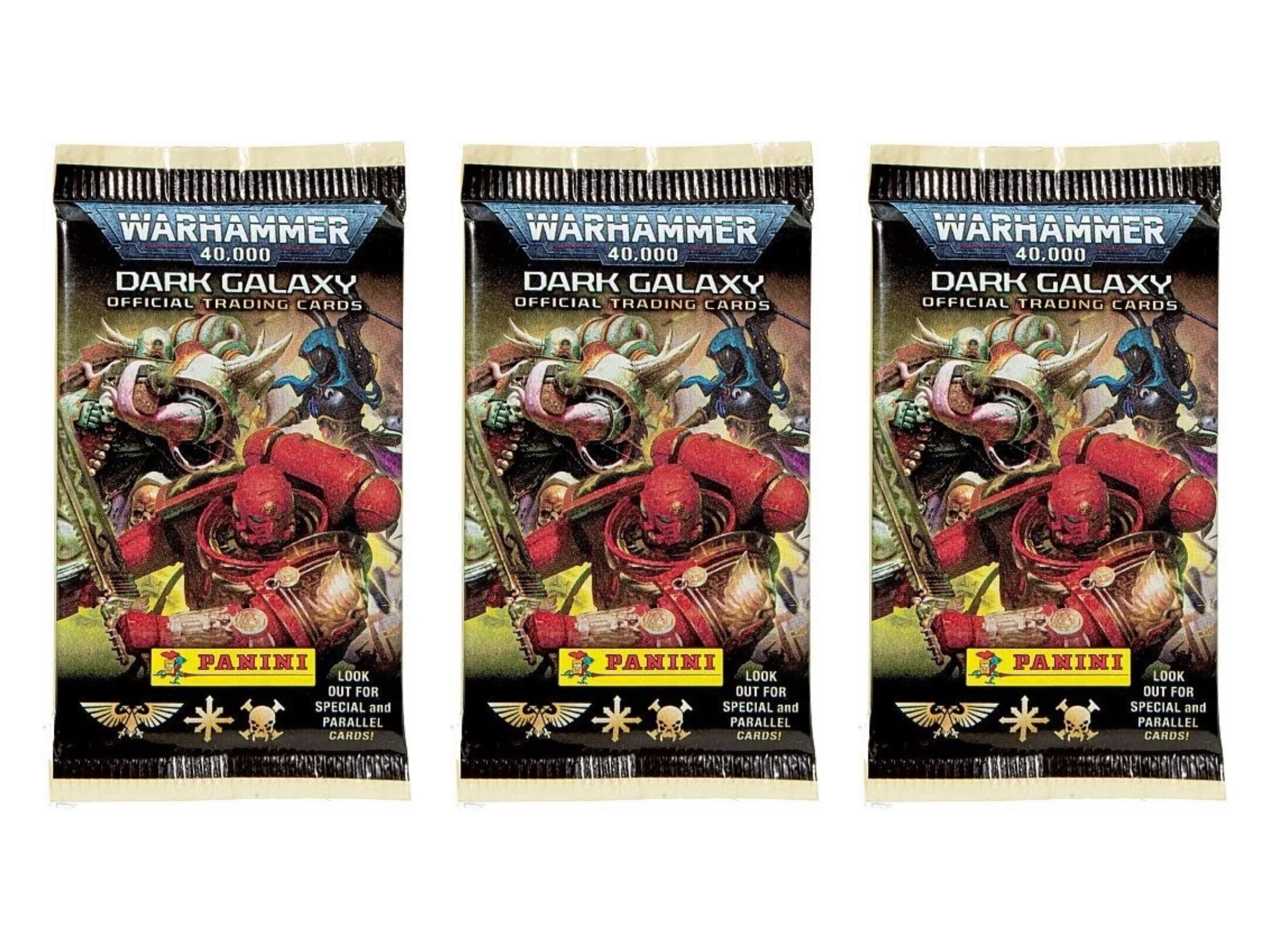 Lot of (3) 2023 Panini Warhammer 40k Dark Galaxy Booster Packs