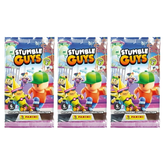 Lot of (3) 2025 Panini Stumble Guys Series 2 Factory Sealed Booster Packs