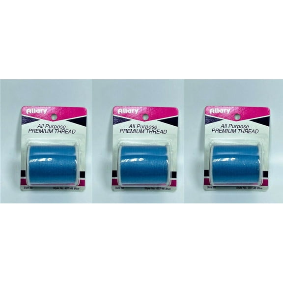 Lot of 3 Allary Cotton Covered Premium Thread Size 50 BLUE