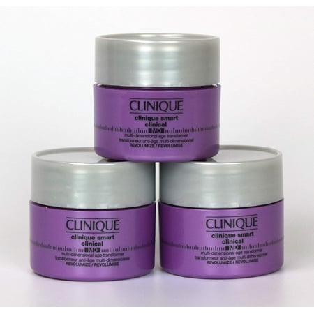 Lot of 3 Clinique Smart Clinical MD Multi-Dimensional Age Transformer Revolumize 0.5oz/15ml NEW UNBOXED