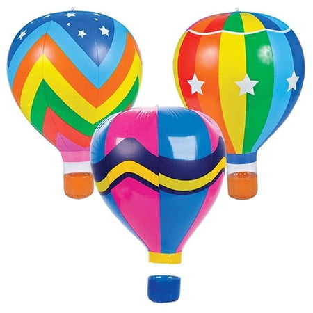 Lot of 3 - Inflatable Hot Air Balloons 22"