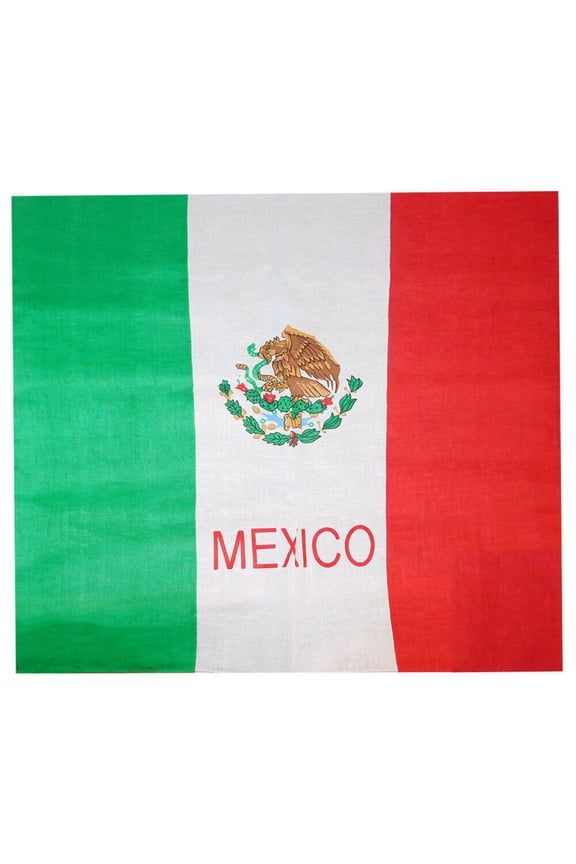 Lot of 3 Mexico Country "MEXICO" Letters 22"x22" Cotton Bandanna Face Mask