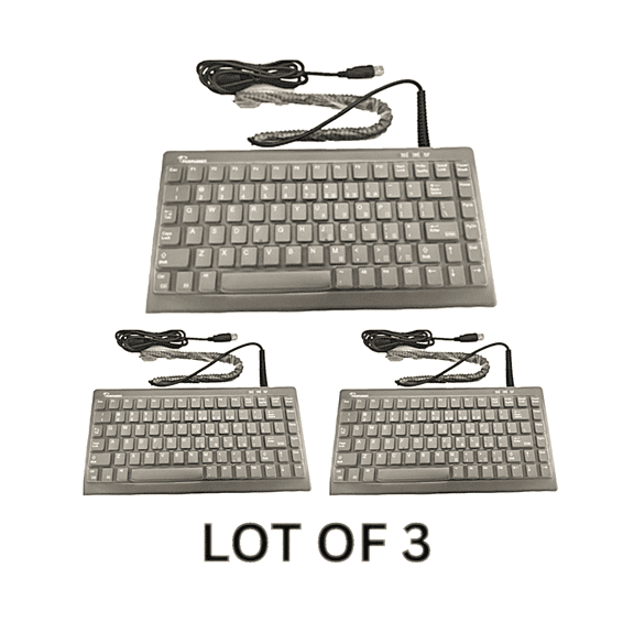 Lot of 3 Peoplenet G3 Keyboard Kits- Gray - Part Number: M-0100265+AB