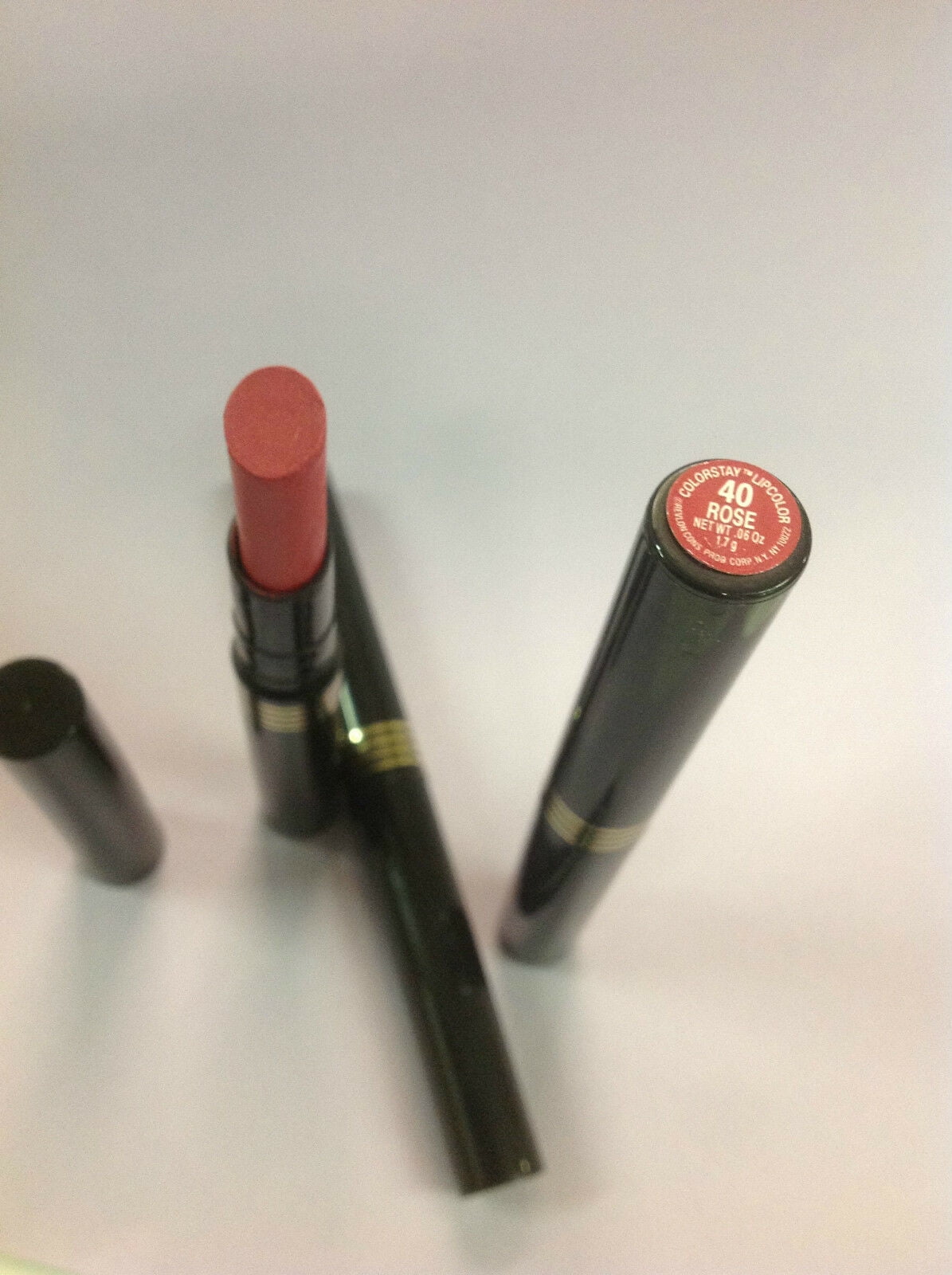 ( Lot of 3 ) REVLON COLORSTAY LIPCOLOR LIPSTICK ROSE #40 NEW.