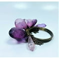 thumbnail image 1 of Lot of 3 Sonar Creative Violet Napkin Rings, 1 of 4