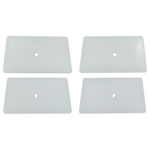 Lot of 4 6" White Teflon Hard Card Window Film Tint Installation Tools