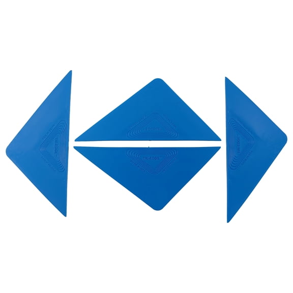 Lot of 4 Blue Tri-Edge Window Film Tint Installation Tool