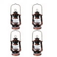 Lot of 4 Hurricane Kerosene Oil Lantern Emergency Hanging Light Lamp
