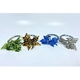 thumbnail image 1 of Lot of 4 Sonar Creative Leaf Beaded Napkin Rings, 1 of 6