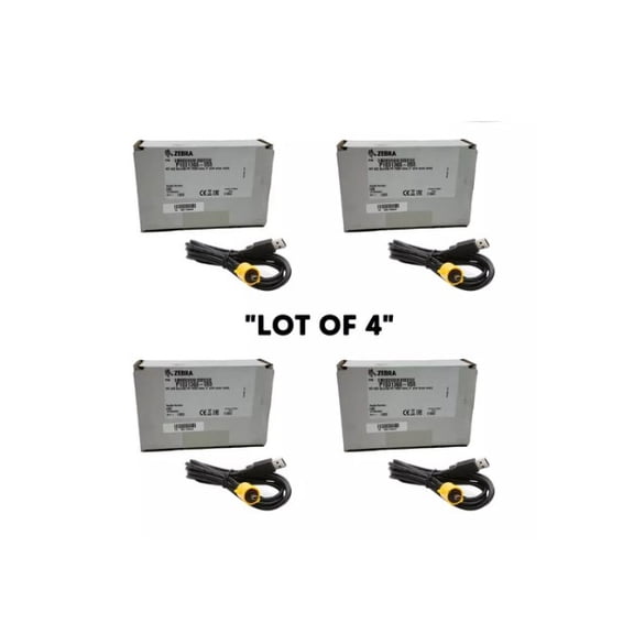 "Lot of 4" Zebra USB Cable P/N: P1031365-055 (6FT) for QLN/ZQ6 Series Printers