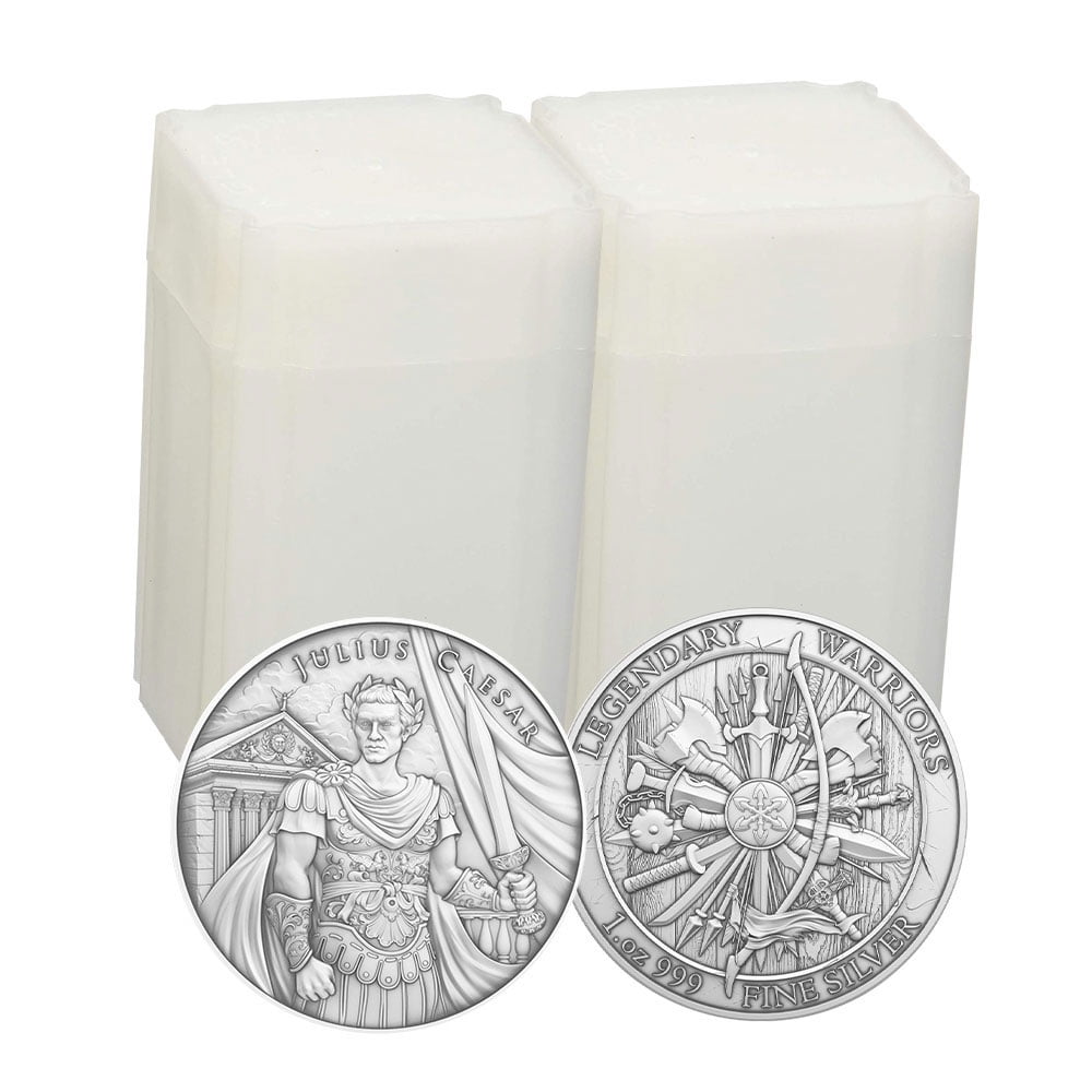 SILVERTOWNE MINT Lot of 40 - 1 Troy oz Julius Caesar Design .999 Fine Silver Round
