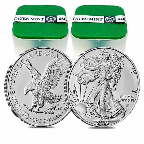 Lot of 40 - 2026 1 oz Silver American Eagle $1 Coin BU