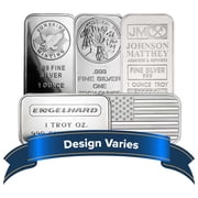 Lot of 5 - 1 Troy oz Silver Bar .999 Fine Secondary Market