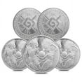 thumbnail image 1 of Lot of 5 - 1 oz Aztec Yin Yang Silver Round .999 Fine, 1 of 3
