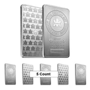 Lot of 5 - 10 oz Royal Canadian Mint RCM .9999 Fine Silver Bar Sealed