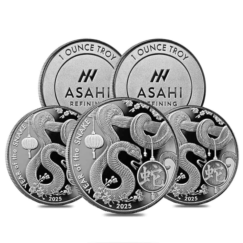 銀杯180g +925 Lunar Dragon 1 oz Silver Round | Asahi Refining - Asahi Refining