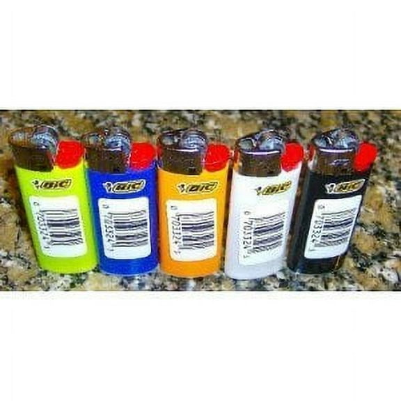 Lot of 5 Bic Mini Multi-colour Lighter Lot