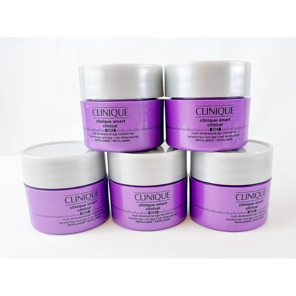 Lot of 5 Clinique Smart Clinical MD Multi-Dimensional Age Transformer Revolumize 0.5oz/15ml NEW UNBOXED