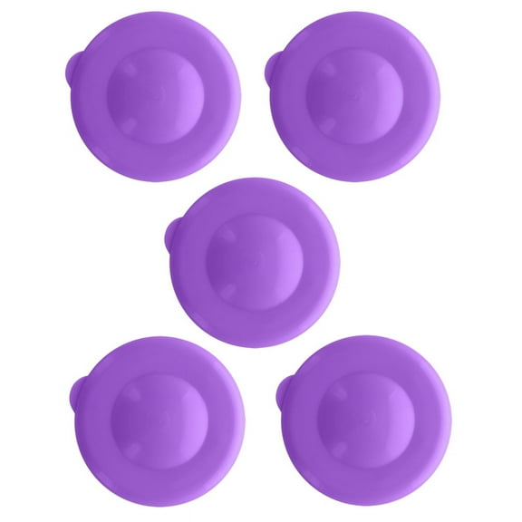 Lot of 5 Dew Caps Lids Tops For 3 & 5 Gallon Water Bottles - Purple