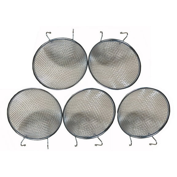 Lot of 5 No Rust Stainless Galvanized Steel Finch Canary Bird Nests with Cage Hook