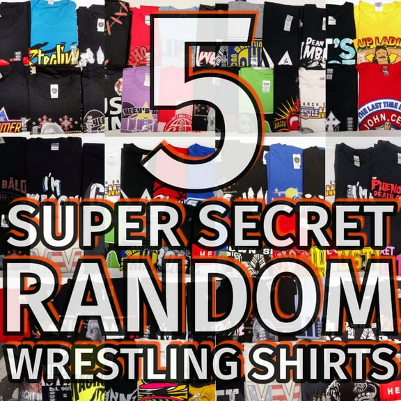 Lot of 5 Random Wrestling WWE T-Shirts 3XL