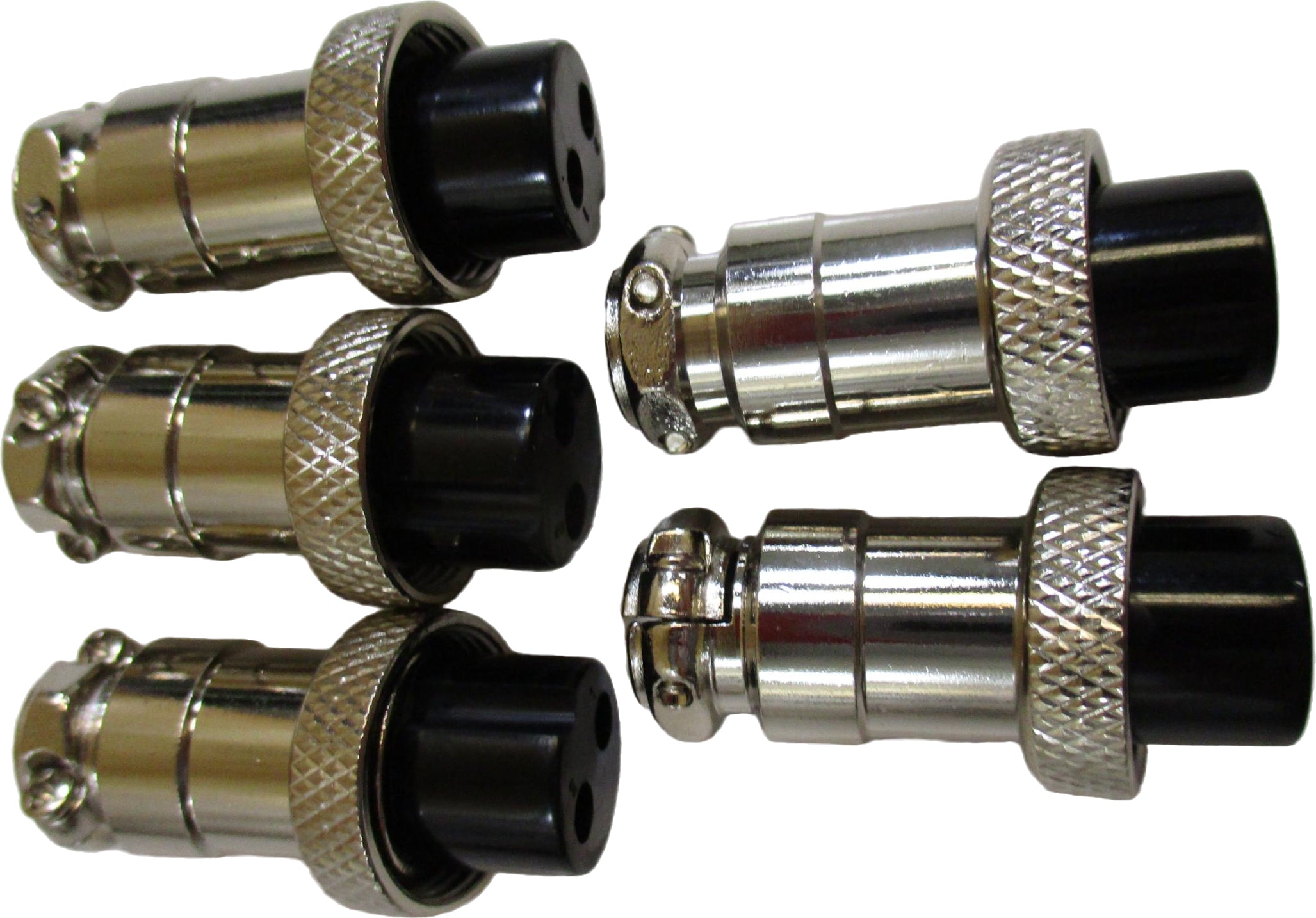 Lot of 5 Workman C2 Replacement Female 2-Pin CB Radio Microphone Plug ...