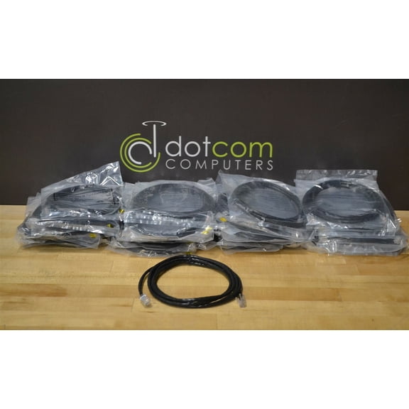 Lot of 50 New 7-Foot 350 MHz Category 5E Patch Cord (UTP) Black Cat5 Cat5e RJ45