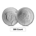 thumbnail image 1 of Lot of 500 - 1 oz Buffalo Warrior Silver Round .999 Fine, 1 of 4