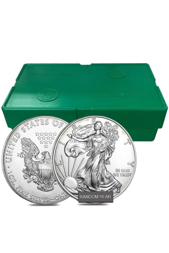 Monster Box of 500 - 1 oz Silver American Eagle (Cull, Damaged, Circulated, Cleaned)