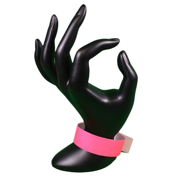 Lot of 500 Solid Neon Pink 3/4" Wristbands Event Admission Tickets Wrist Bands