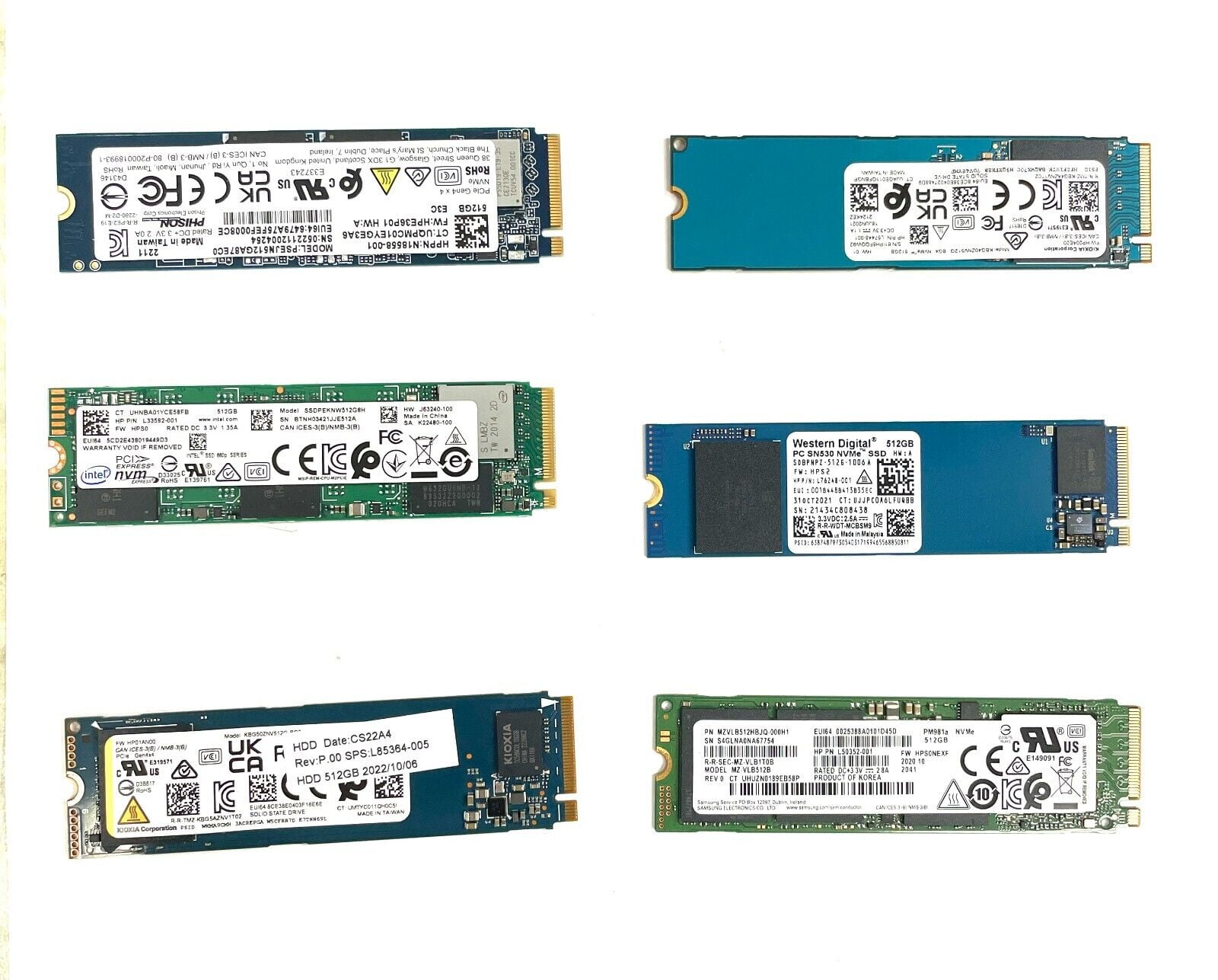 AS-SSD G1 512GB NVMe SSD : SSD for Genuine HP Elite X2 1012 G1 Tablet 256GB Solid