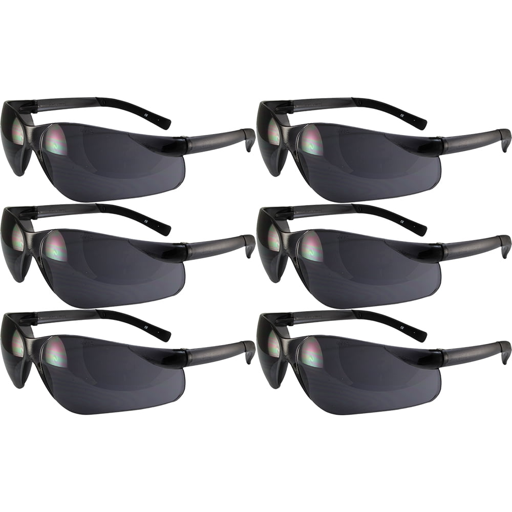 Global Vision Lot of 6 Pair Turbojet Smoke Lens Safety  display picture 1