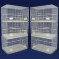 thumbnail image 1 of Lot of 6 Small Breeding Cages, White, 1 of 2
