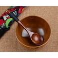 thumbnail image 1 of Lot of 6 Wooden Cooking Spoons Set - Eco-friendly Kitchen Utensil Tools for Soup Teaspoon, Stirring, and Catering Use, 1 of 5