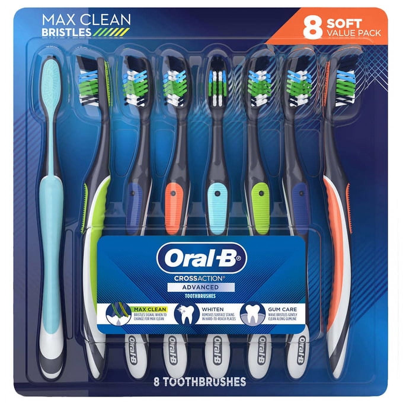 Oral B CrossAction Advanced Soft Toothbrushes with Maxi Clean