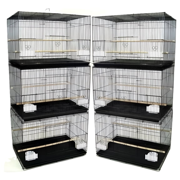 Lot of Six Breeding Breeder Bird Flight Cages For Finches Parakeets Lovebirds Aviaries Canaries Budgies Parakeets