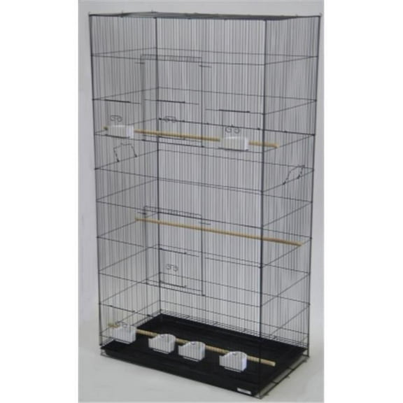 Lot of Three X-Large Bird Breeding Cages in Black - X-Large - Black