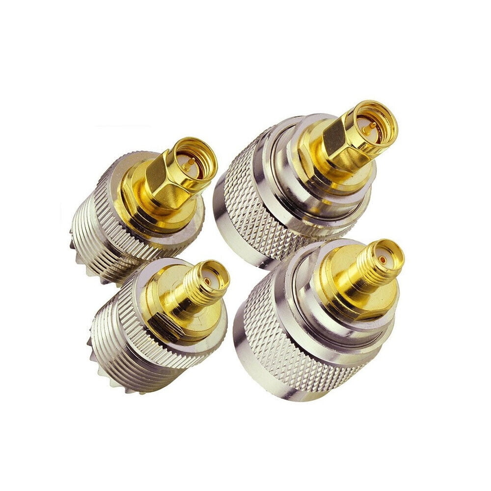 Palo Antenna TV UHF SO239 PL259 A SMA RP-SMA Spina Maschio E Femmina Terminali Cavo Jack - Foto 10