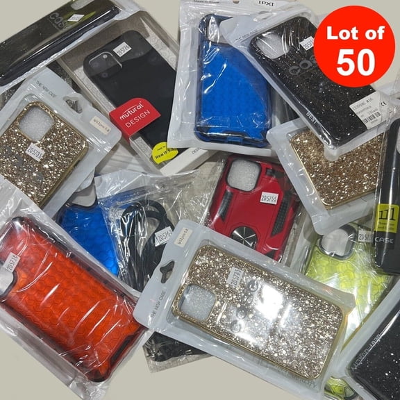Lot wholesale 50 cases for iPhone 11/12/13 phone mixed cases for resale bulk