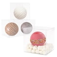 thumbnail image 1 of Lot45 Clear Gift Boxes - 100pk Cookie Box 3in Plastic Boxes for Wedding Favors, 1 of 2